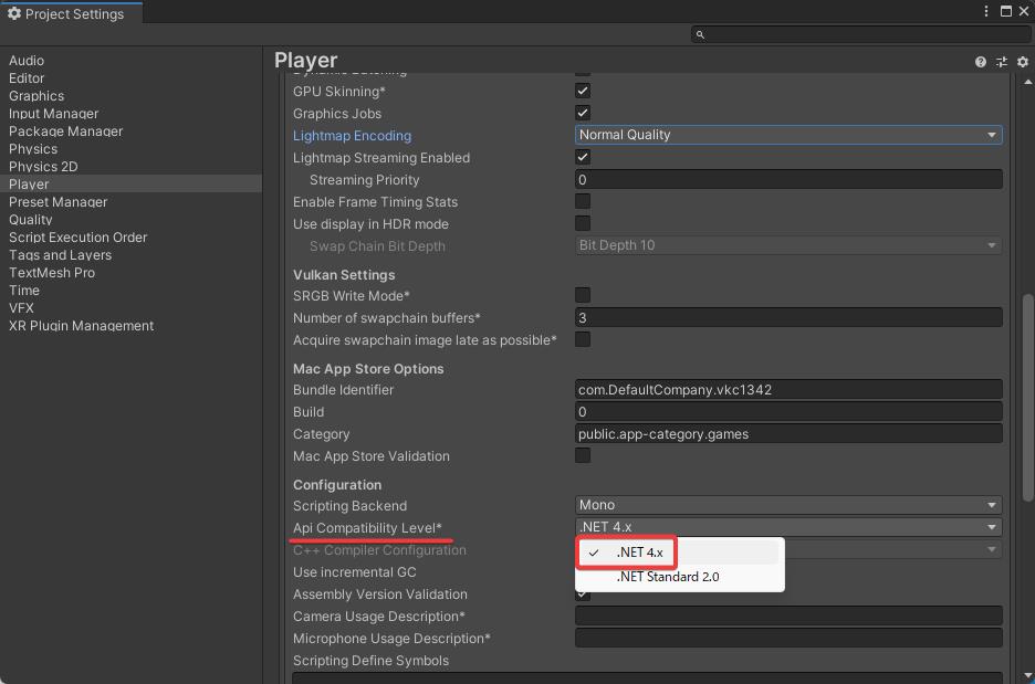 ApiCompatibilityLevelSetting