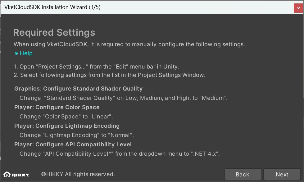 Setup SDK - Vket Cloud SDK Manual