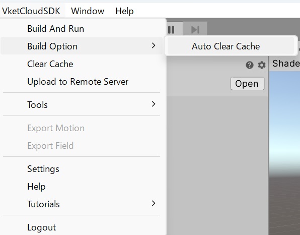 ビルド時のオプション - Vket Cloud SDK Manual