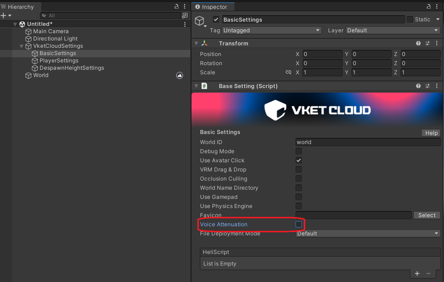 Voice Attenuation Trouble - Vket Cloud SDK Manual